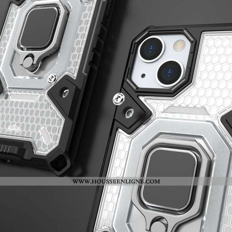Coque iPhone 13 Mini Nid d'Abeille avec Anneau