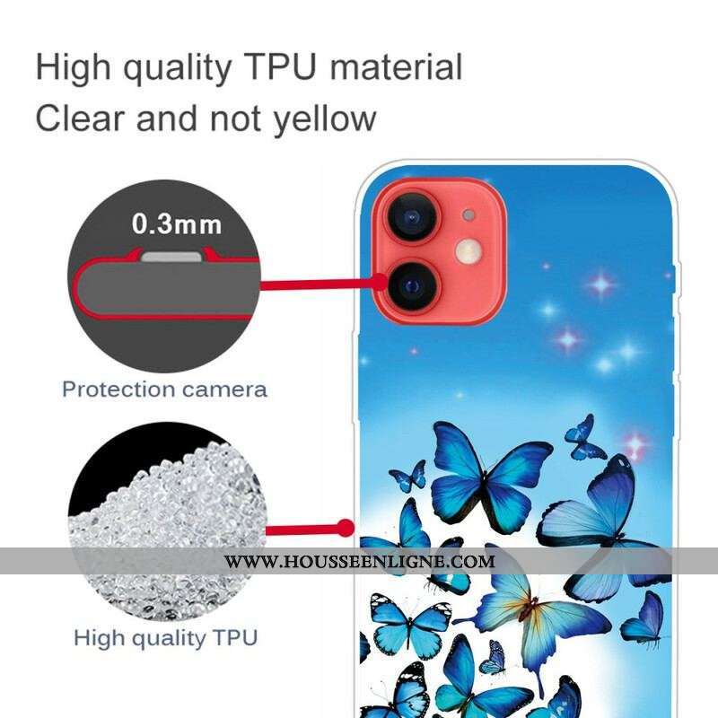 Coque iPhone 13 Mini Papillons Papillons