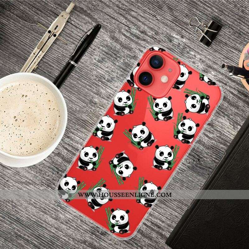 Coque iPhone 13 Mini Petits Pandas