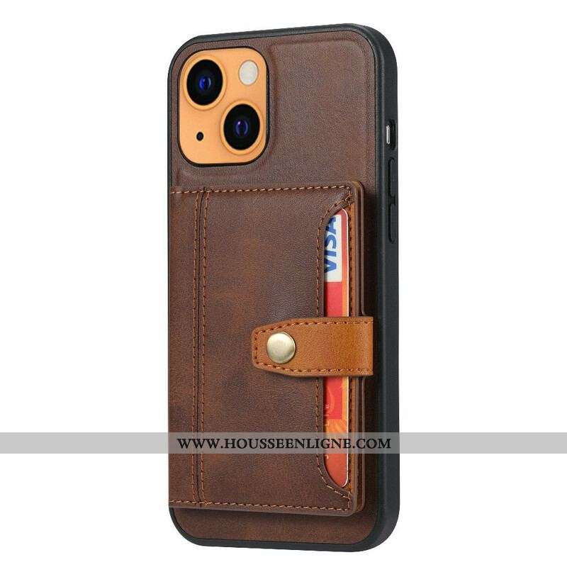 Coque iPhone 13 Mini Porte Cartes Support Sangle