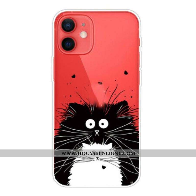 Coque iPhone 13 Mini Regarde les Chats