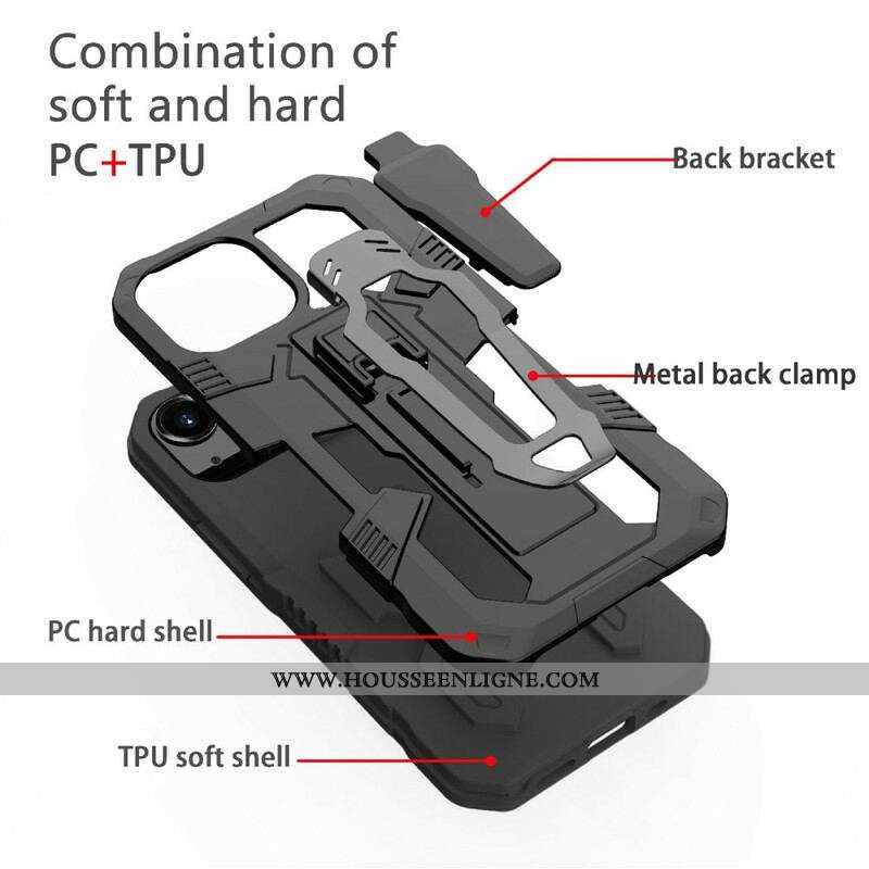 Coque iPhone 13 Mini Robot avec Pince Ceinture