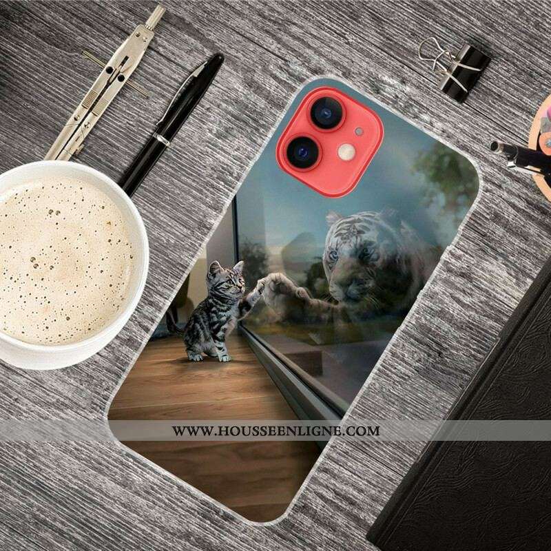 Coque iPhone 13 Mini Rêve de Chaton