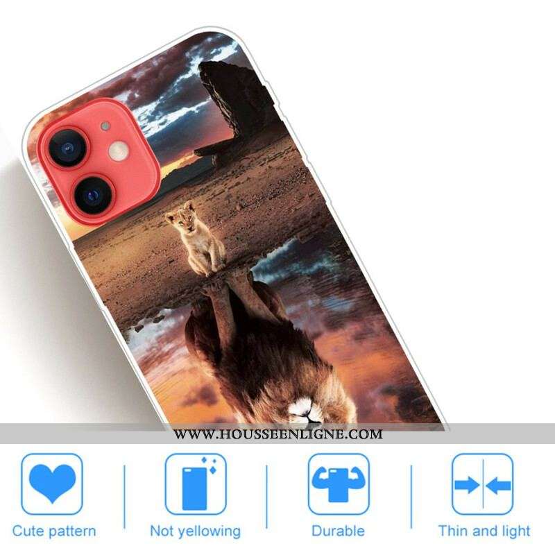 Coque iPhone 13 Mini Rêve de Lionceau