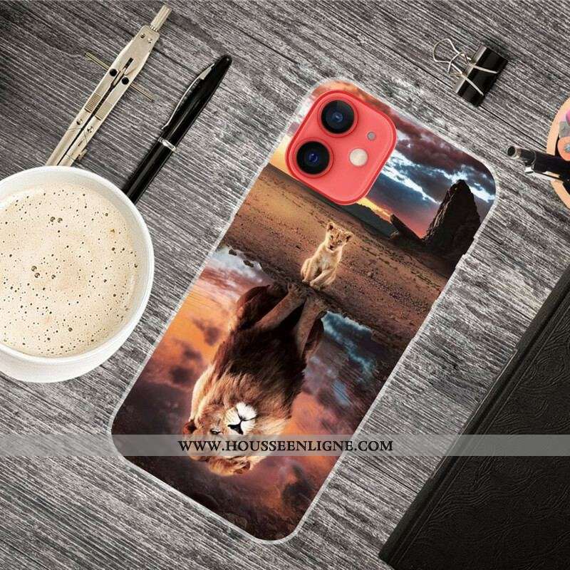 Coque iPhone 13 Mini Rêve de Lionceau