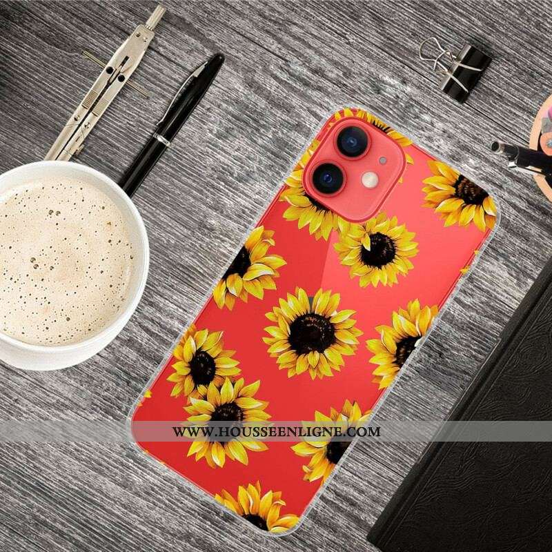 Coque iPhone 13 Mini Tournesols