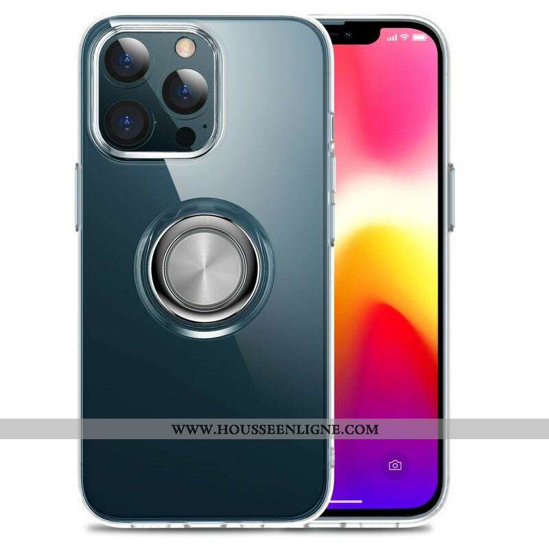 Coque iPhone 13 Mini Transparente avec Anneau-Support