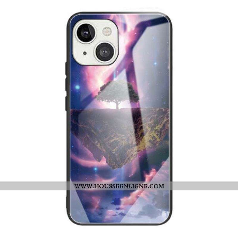 Coque iPhone 13 Mini Verre Trempé Arbre du Monde