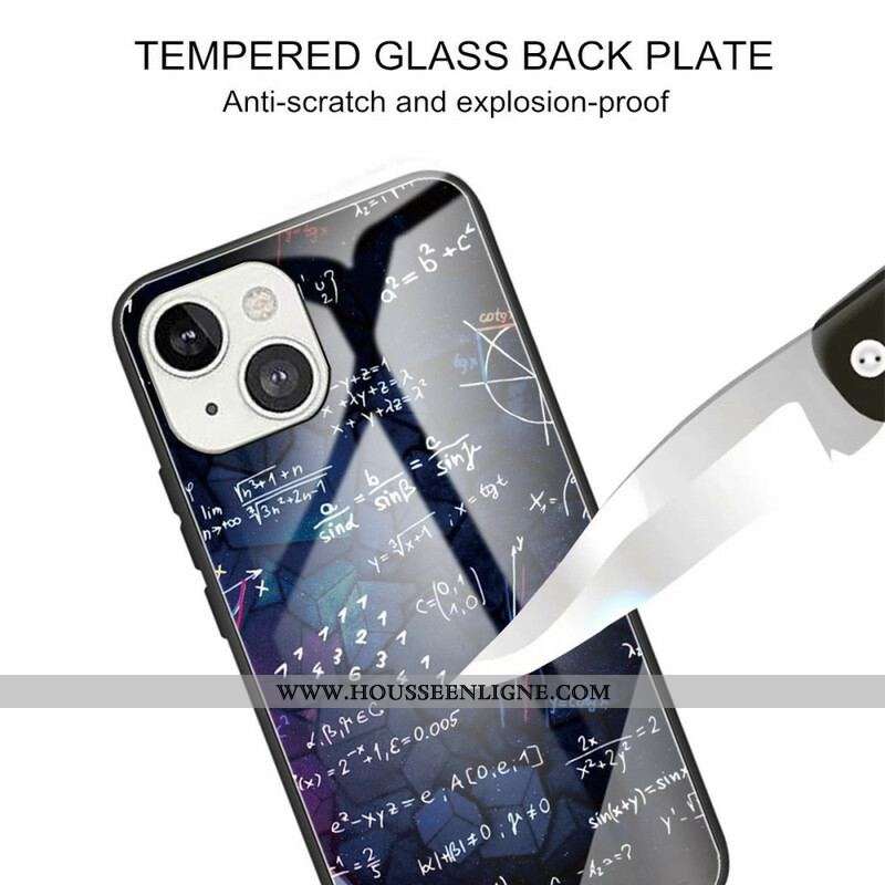 Coque iPhone 13 Mini Verre Trempé Calculs Mathématiques