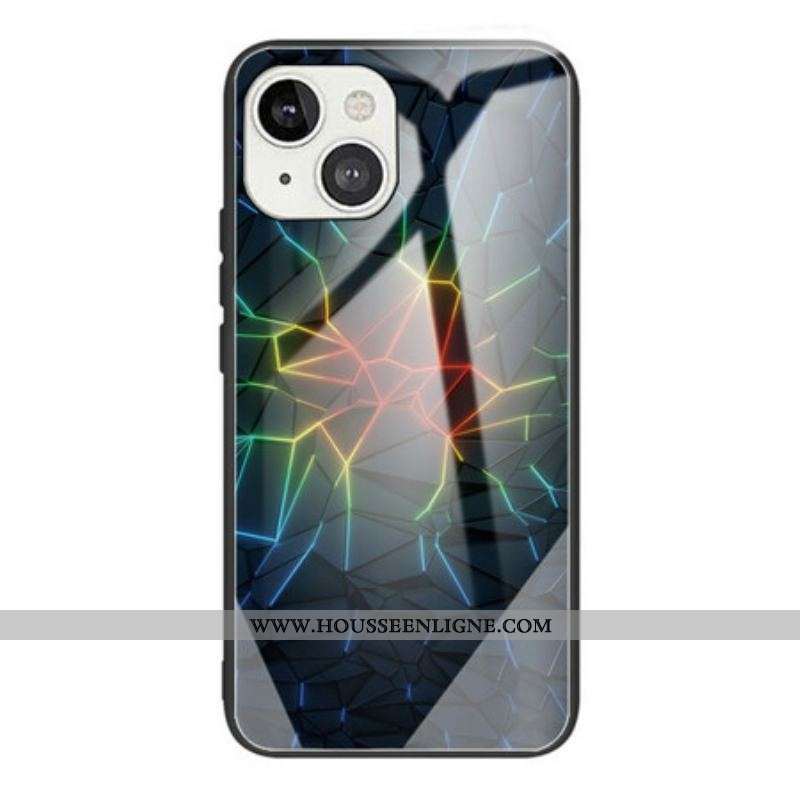 Coque iPhone 13 Mini Verre Trempé Geometry
