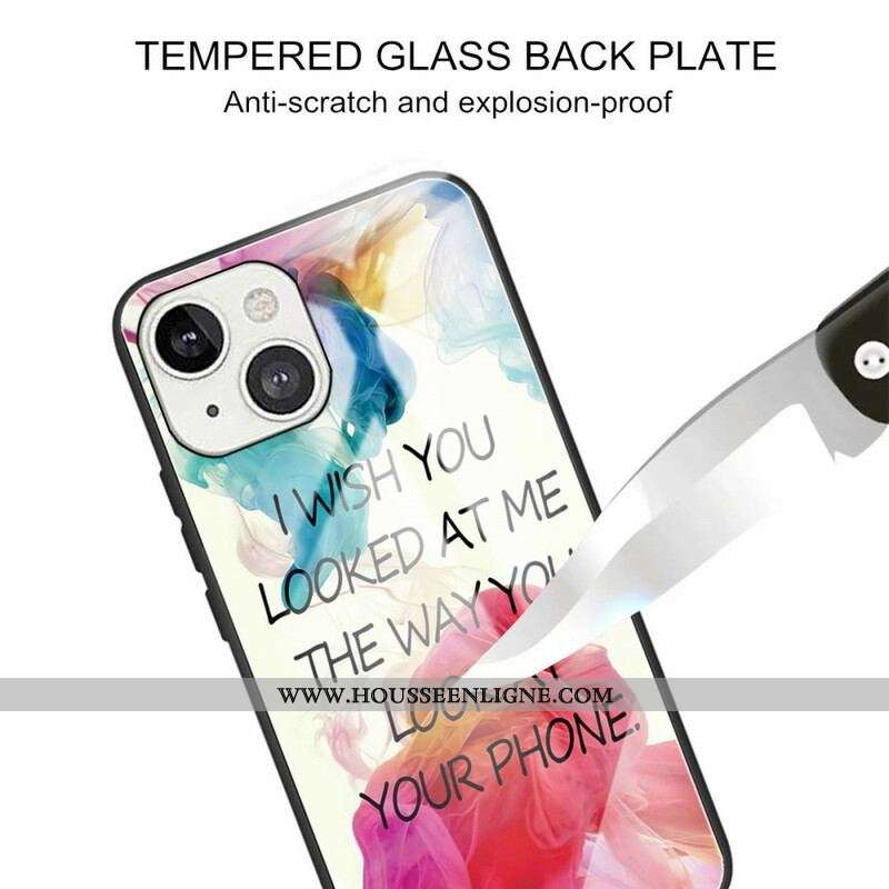 Coque iPhone 13 Mini Verre Trempé I Wish