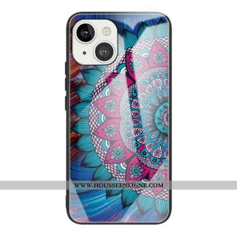 Coque iPhone 13 Mini Verre Trempé Mandala