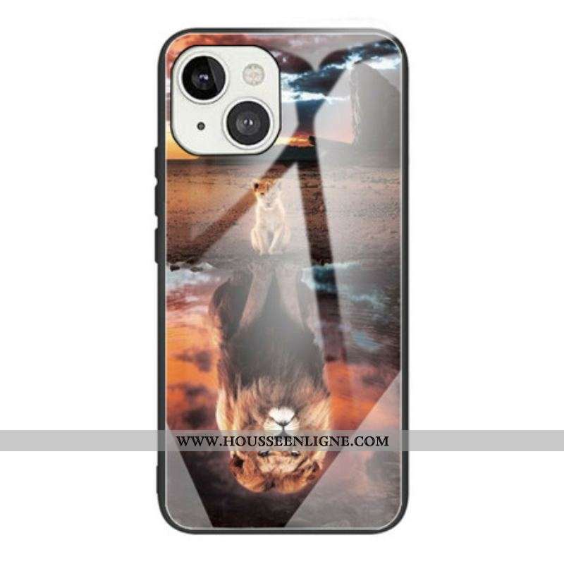 Coque iPhone 13 Mini Verre Trempé Rêve de Lionceau
