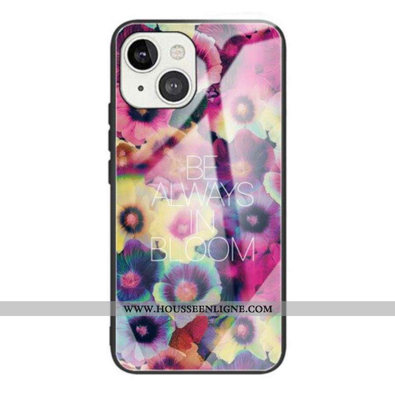 Coque iPhone 13 Mini Verre trempé Be Always in Bloom