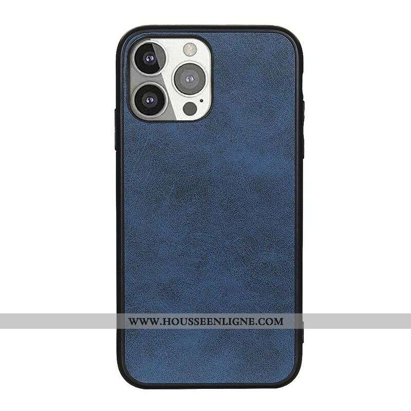 Coque iPhone 13 Pro Effet Cuir Look Raffiné