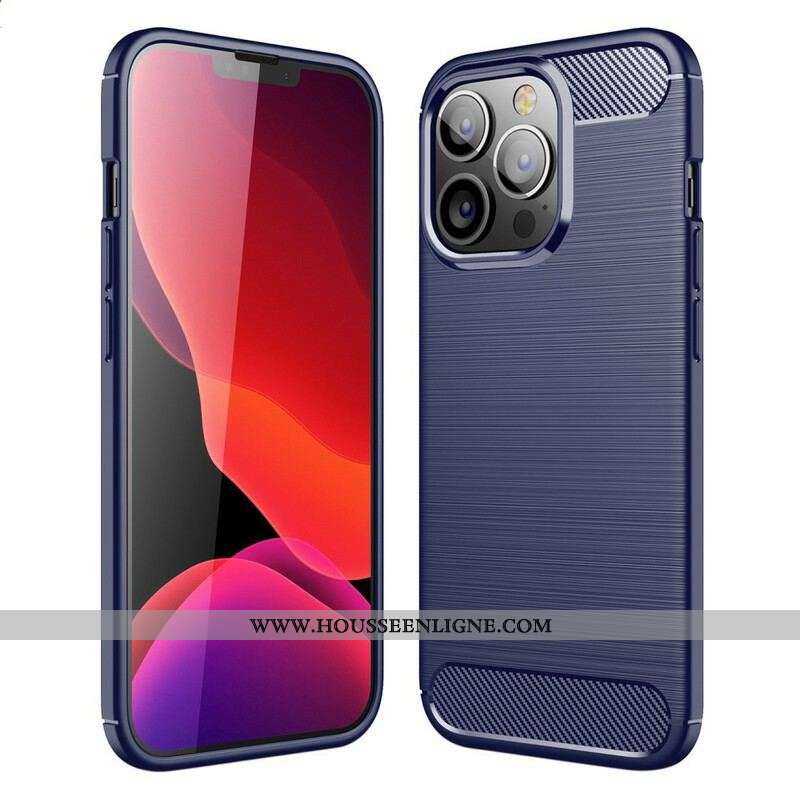 Coque iPhone 13 Pro Fibre Carbone Brossée