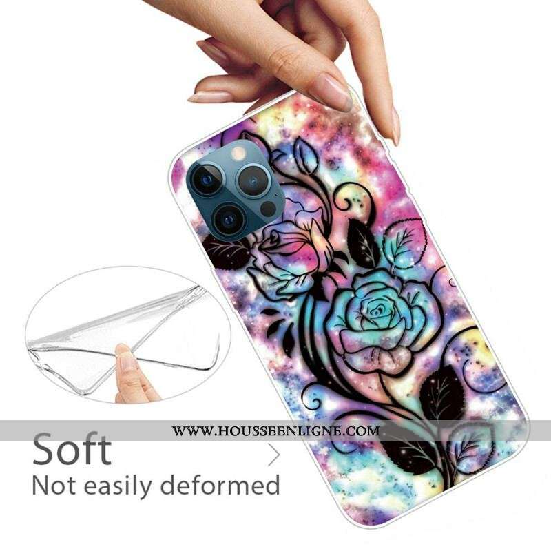 Coque iPhone 13 Pro Fleur Graphique
