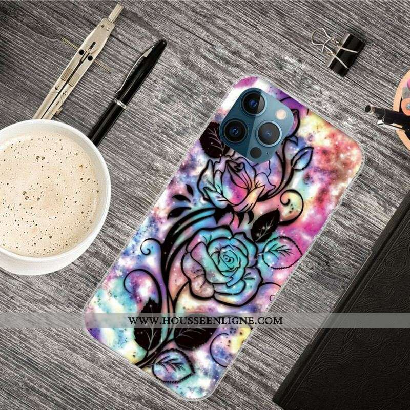 Coque iPhone 13 Pro Fleur Graphique