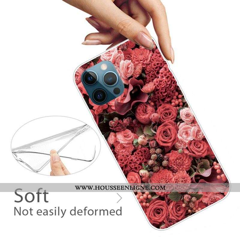 Coque iPhone 13 Pro Fleurs Intenses