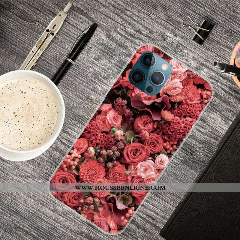 Coque iPhone 13 Pro Fleurs Intenses