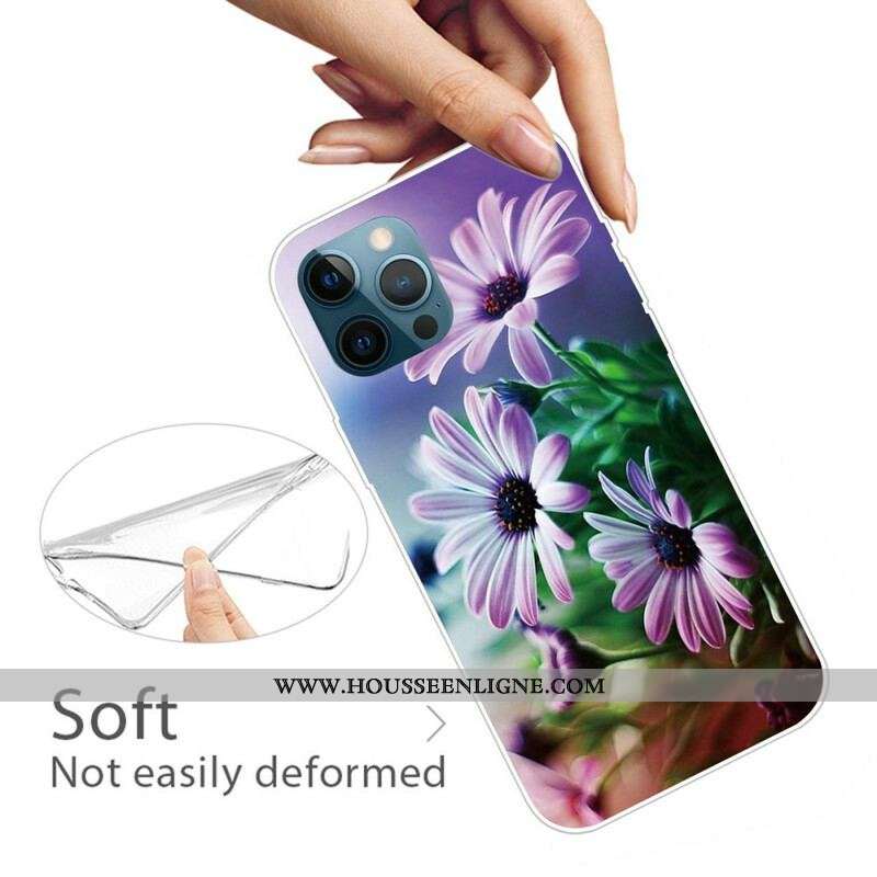 Coque iPhone 13 Pro Fleurs Réalistes