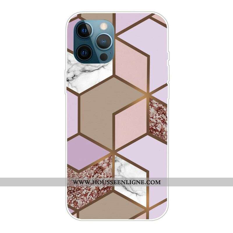 Coque iPhone 13 Pro Marbre Géométrie