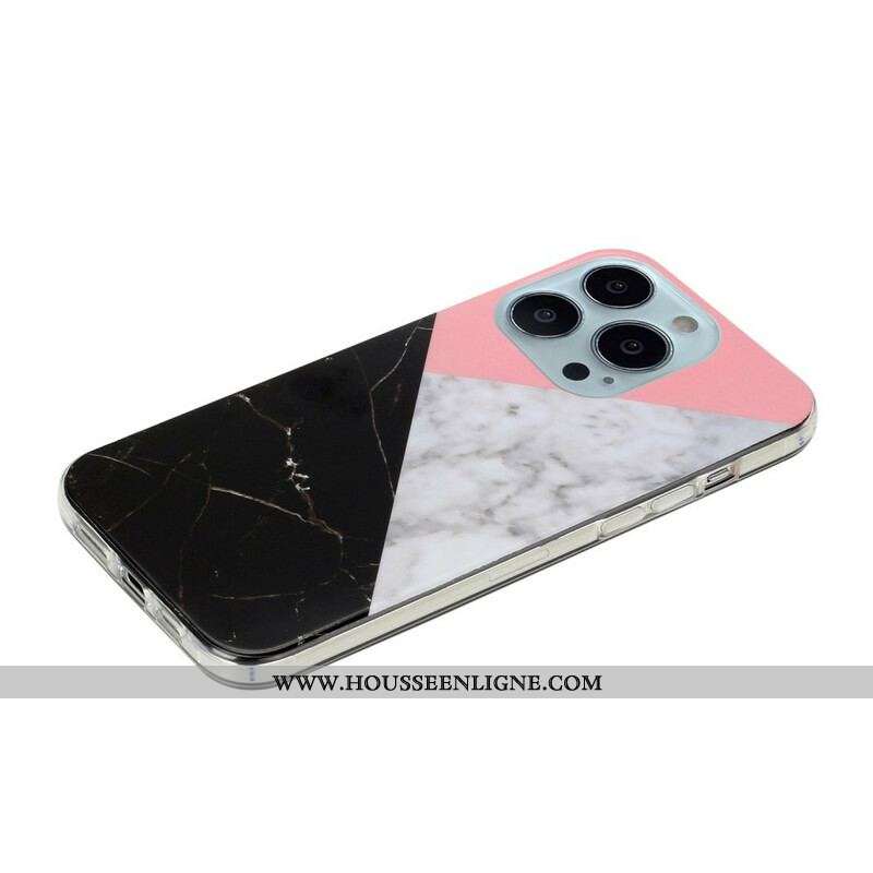 Coque iPhone 13 Pro Marbre Géométries
