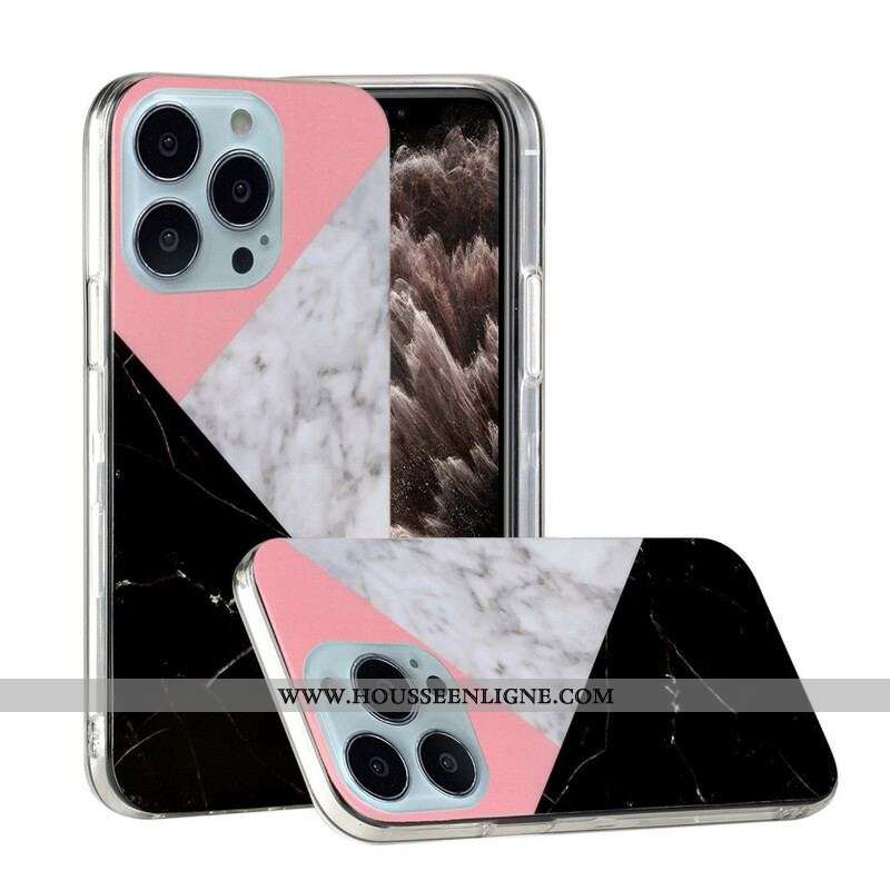Coque iPhone 13 Pro Marbre Géométries