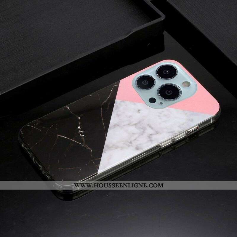 Coque iPhone 13 Pro Marbre Géométries