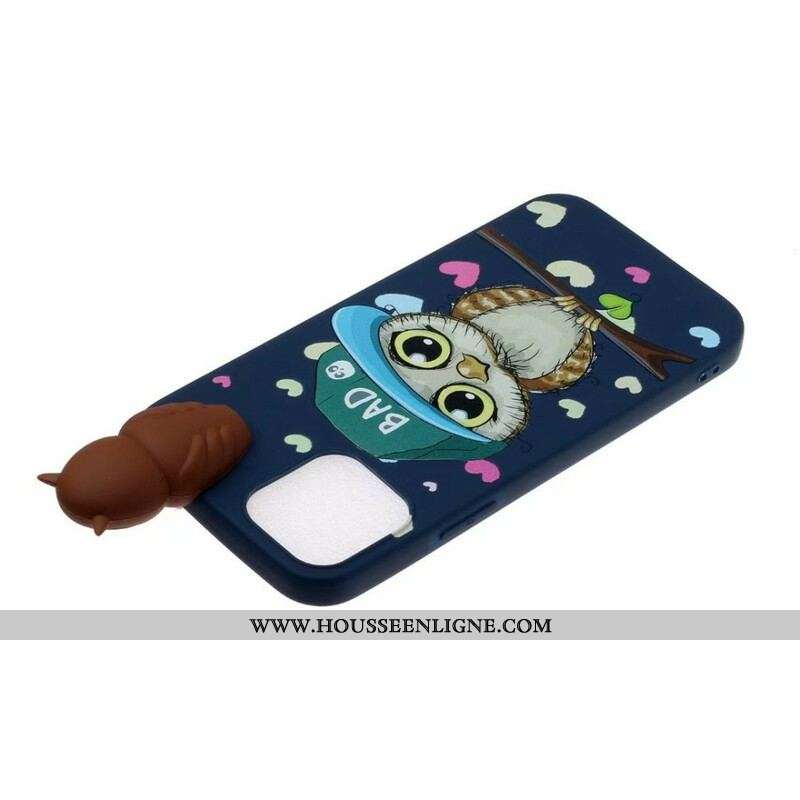 Coque iPhone 13 Pro Max 3D Bad Hibou