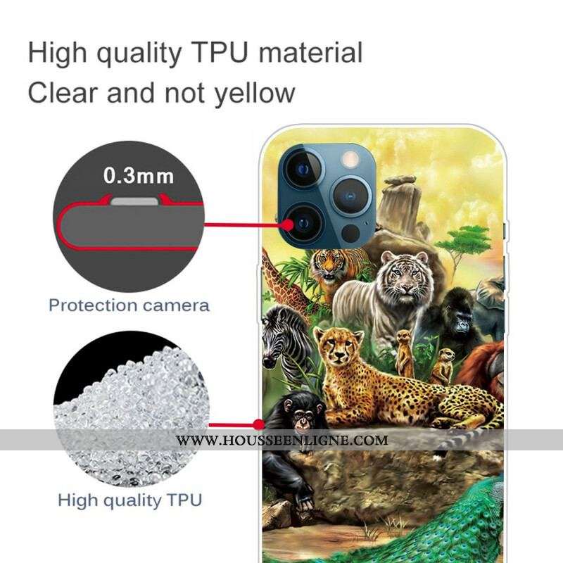 Coque iPhone 13 Pro Max Animaux Safari