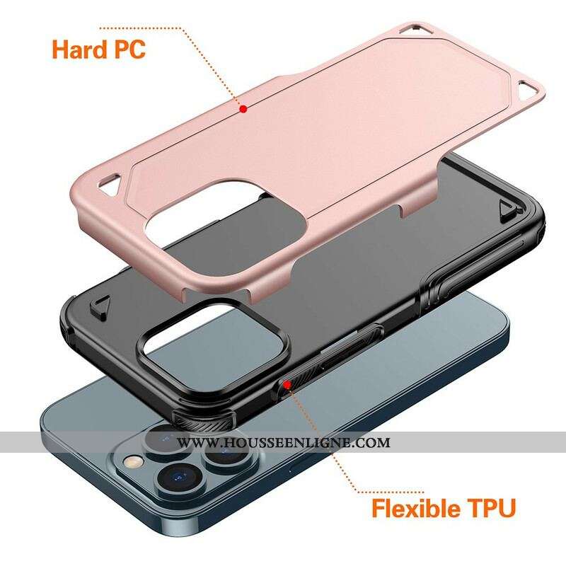 Coque iPhone 13 Pro Max Armor Effet Métal
