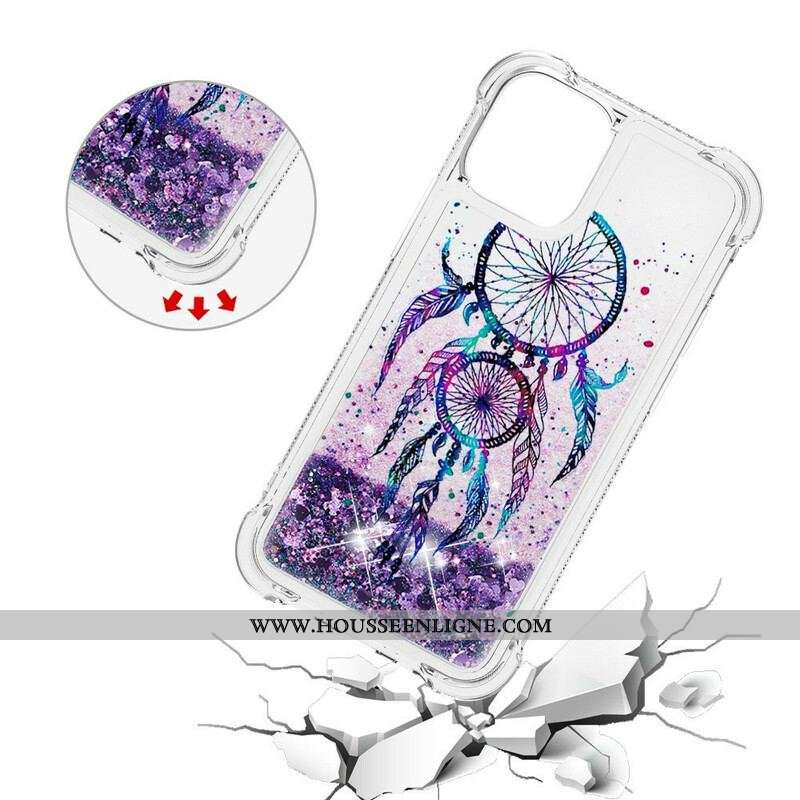 Coque iPhone 13 Pro Max Attrape Rêves Paillettes
