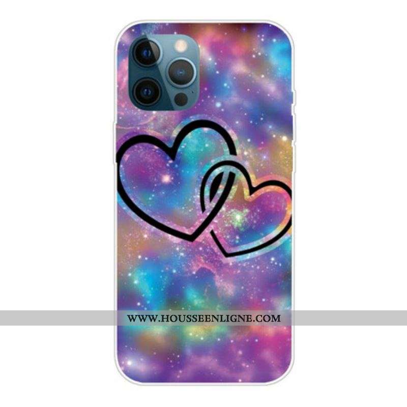 Coque iPhone 13 Pro Max Coeurs Enchaînés