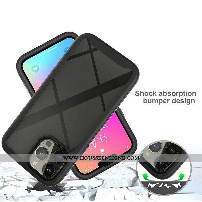 Coque iPhone 13 Pro Max Conception Hybride Rebords Silicone