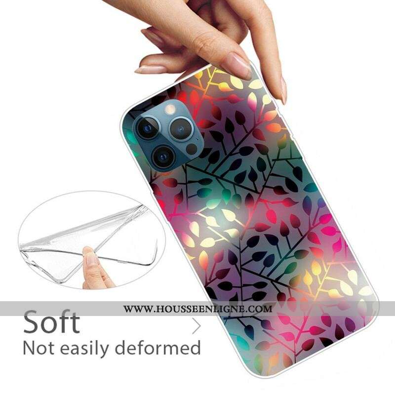 Coque iPhone 13 Pro Max Feuilles
