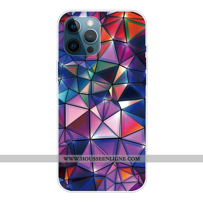Coque iPhone 13 Pro Max Flexible Géométrie