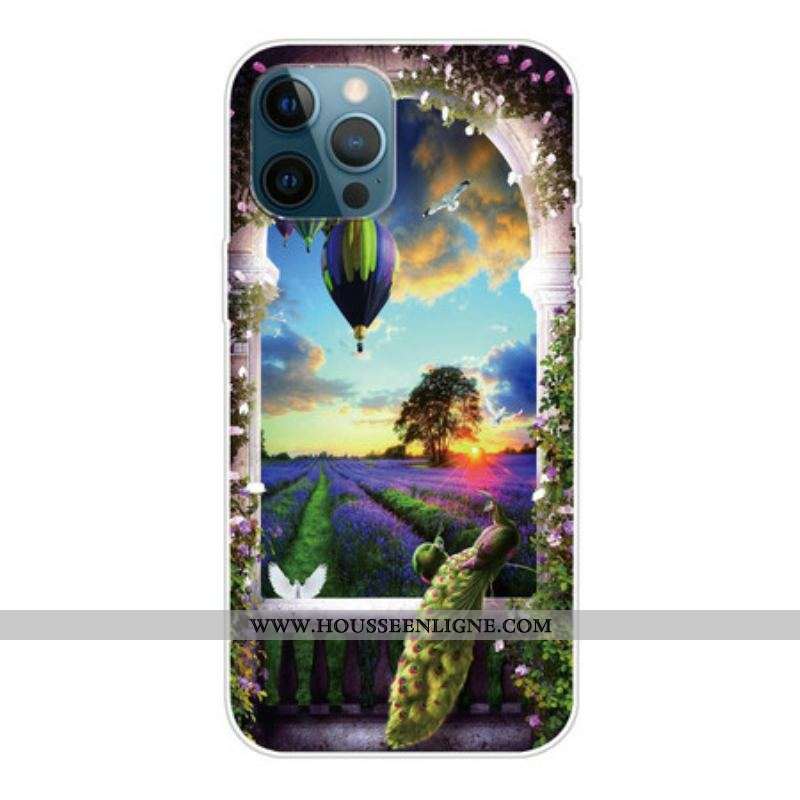 Coque iPhone 13 Pro Max Flexible Montgolfière