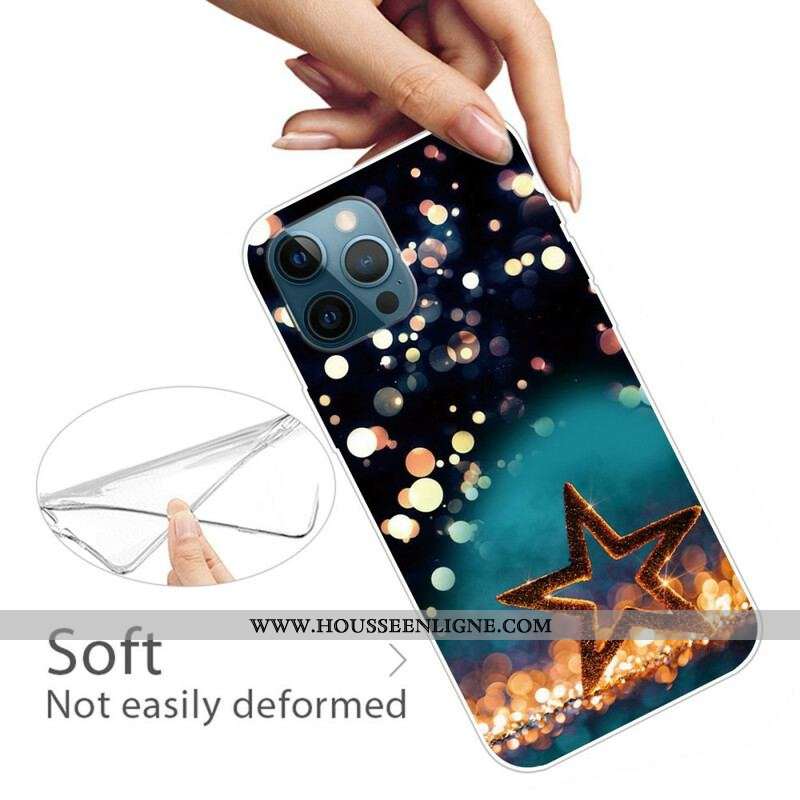 Coque iPhone 13 Pro Max Flexible Étoile