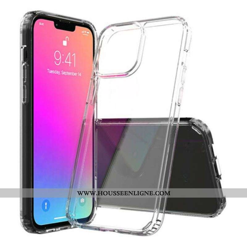 Coque iPhone 13 Pro Max Hybride Transparente