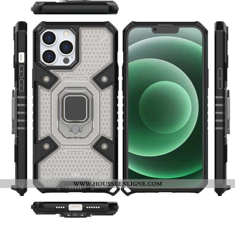 Coque iPhone 13 Pro Max Nid d'Abeille avec Anneau
