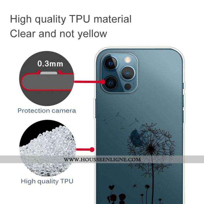 Coque iPhone 13 Pro Max Pissenlit Love