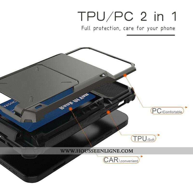 Coque iPhone 13 Pro Max Porte-Carte Style Flip