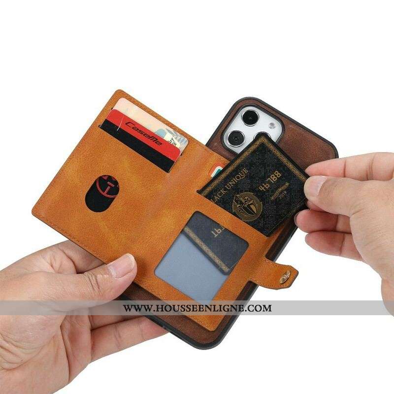 Coque iPhone 13 Pro Max Porte Cartes Support Sangle