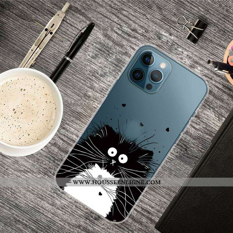 Coque iPhone 13 Pro Max Regarde les Chats