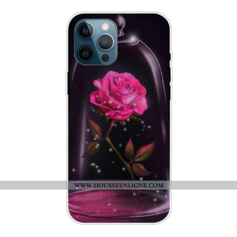 Coque iPhone 13 Pro Max Rose Magique