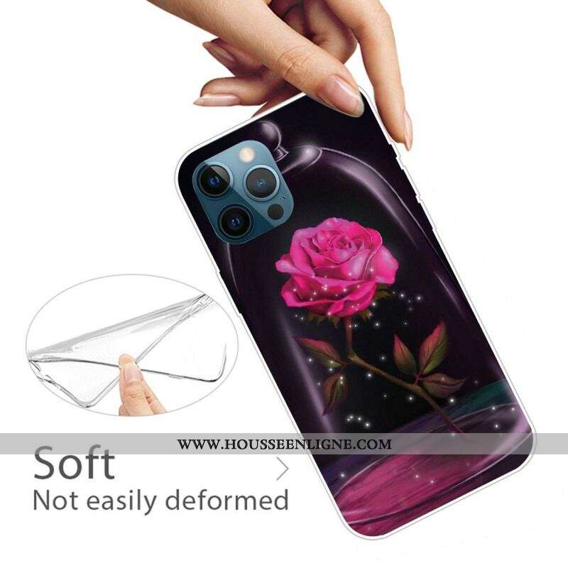 Coque iPhone 13 Pro Max Rose Magique