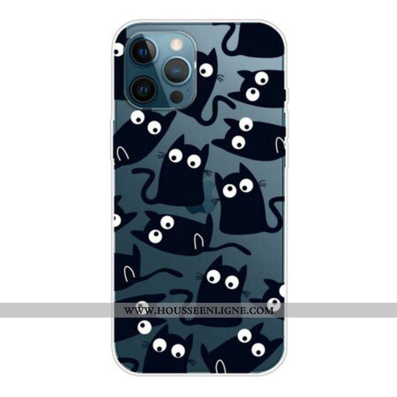 Coque iPhone 13 Pro Max Souris Noires