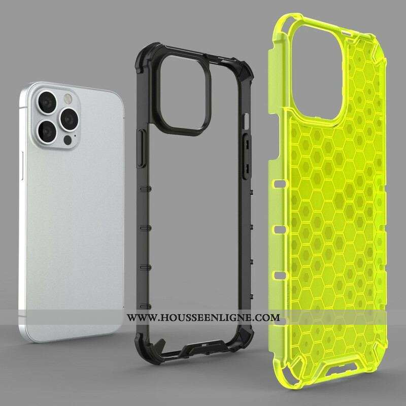 Coque iPhone 13 Pro Max Style Nid d'Abeille