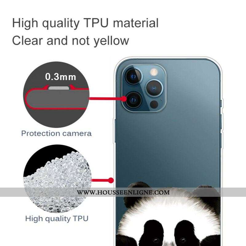 Coque iPhone 13 Pro Max Transparente Panda